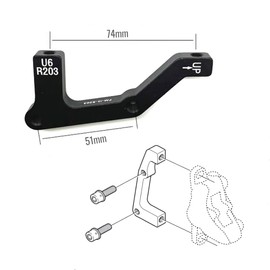 CATAZER MTB Bike Disc Brake Mount Adaptor Front Caliper Ultralight Bracket is PM AB to PM A Brake Adaptor for 160 180 203mm (R203 B to A)