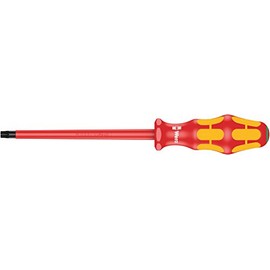 Wera Kraftform Plus Series 100 VDE 160 i Insulated Screwdriver for Slot Screws with Lasertip