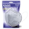 KN95 Face Masks 50 Pcs, 5-Ply Protection Grey KN95 Mask,