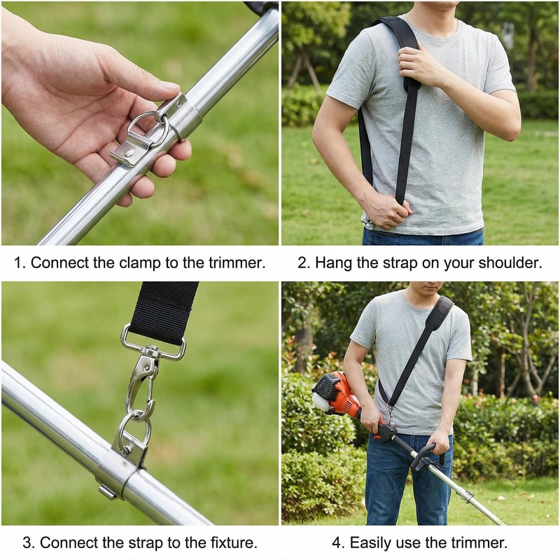 Nfvjfxz Shoulder Strap for String Trimmers Leaf Blowers Adjustable Padded
