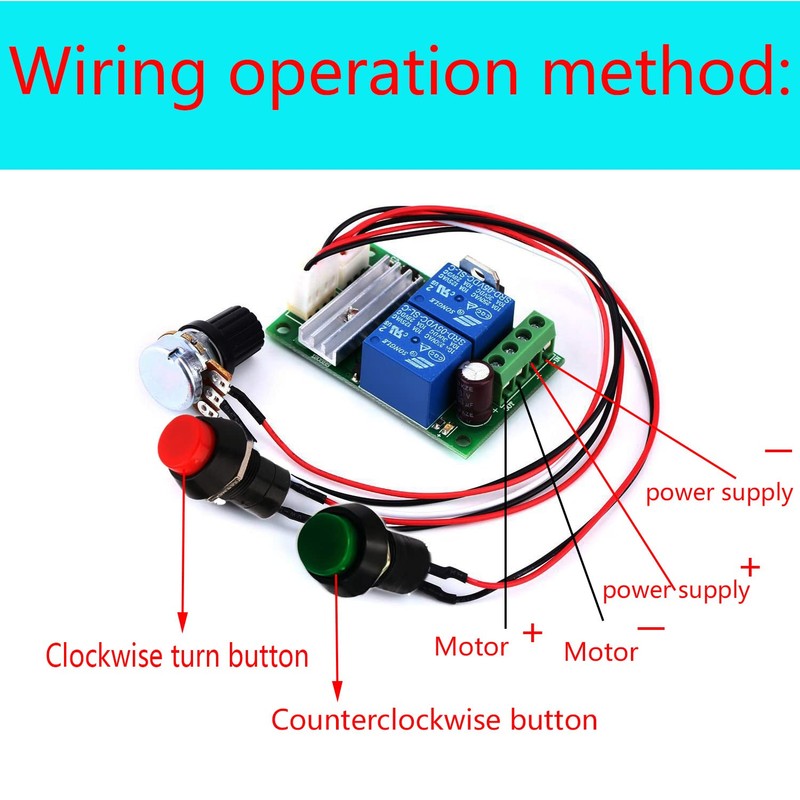 RUNCCI-YUN PWM Speed Controller, Dimmer 6V 12V 24V DC 3A