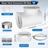 90 Degree Dryer Vent Elbow, Dryer Vent Connector Kit for
