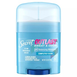 Secret Outlast Women's 72hr Deodorant Travel Size - Completely Clean Scent