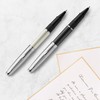 Waterman Emblème Rollerball Pen, Black with Chrome Trim, Fine Point