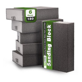 ToolSpace Sanding Sponges Sanding Block Pack of 6 180 Grit 100 x 68 x 25 mm
