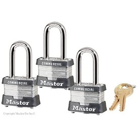 Master Lock - Keyed Alike Locks 3NKALF-3 w/BumpStop Technologiy