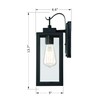 WISBEAM Outdoor Wall Lantern, Wall Sconce as Porch Lighting Fixture,