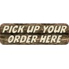 10x3 Wood Pick Up Your Order Here Magnet Magnetic Business Magnets Sign Decal