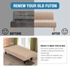 H.VERSAILTEX Stretch Futon Slipcover Armless Sofa Cover Furniture Protector Without