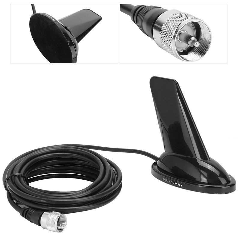 M Connector Antenna UV DualBand Shark Fin High Gain Suction
