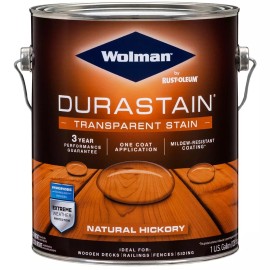 Wolman 288334 RainCoat One Coat Transparent Stain Natural Hickory gal