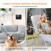 Uzoli Weather Station Wireless Indoor Outdoor, Temperature Humidity Monitor with