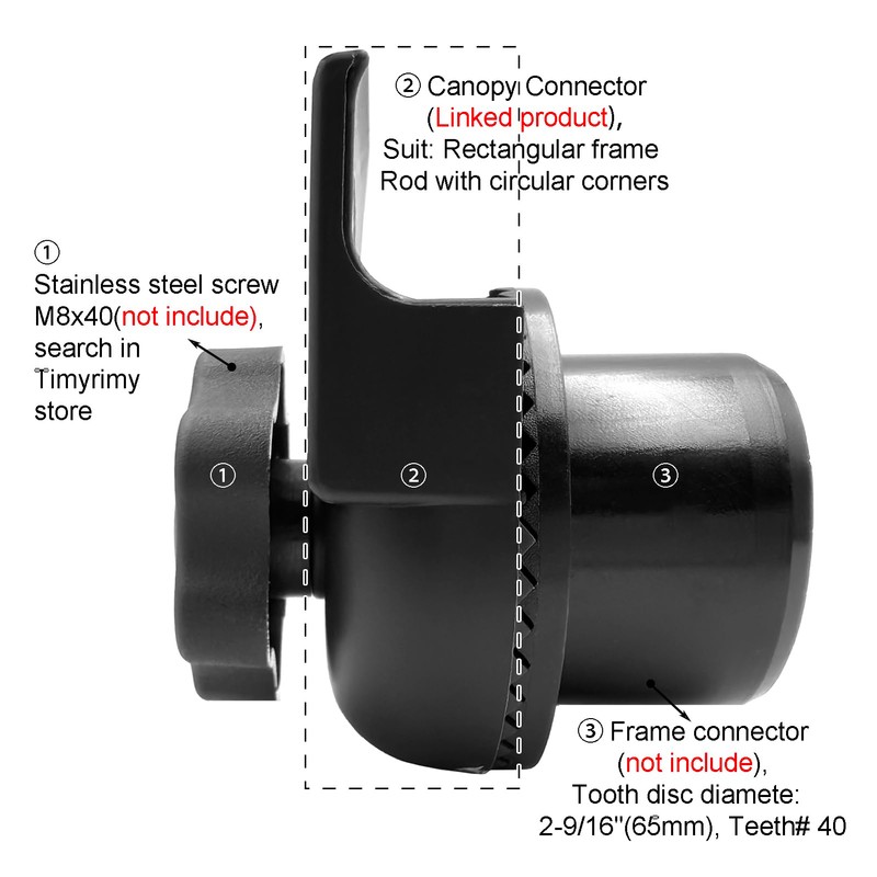 Timyrimy Garden Swing Plastic Fittings for RUS415M Living Accents 3