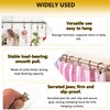 Curtain Rings with Hooks 14 Pack - Rustproof Metal Drapery