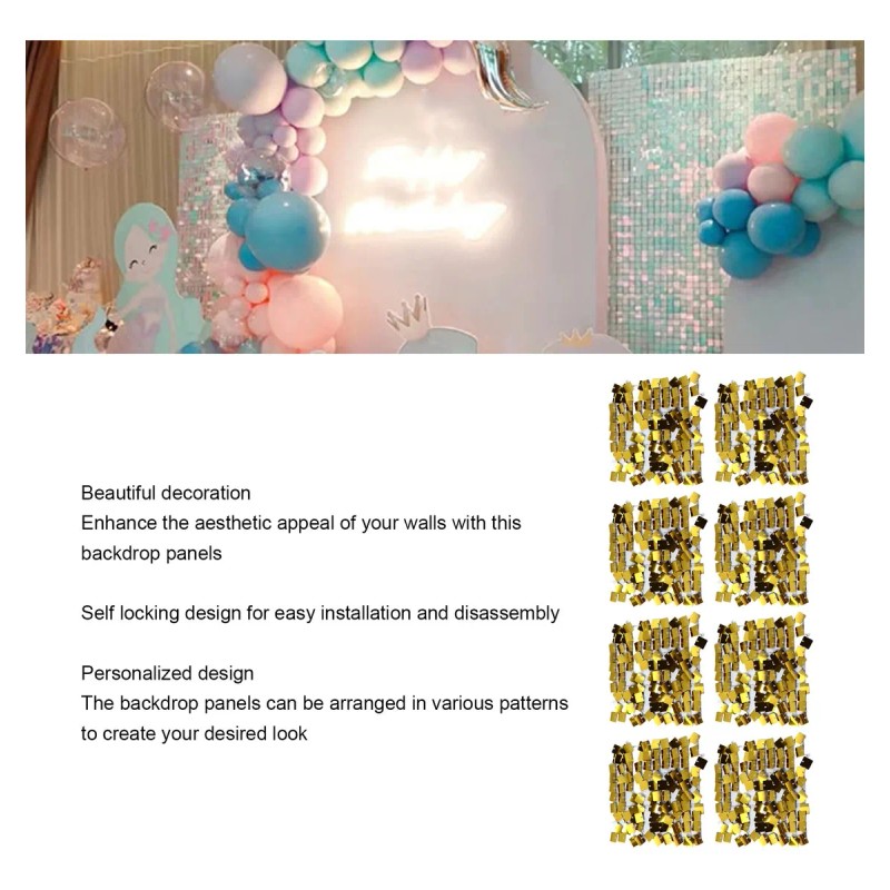 Panel Decorativo Hogar 30x30cm Fiesta Shimmer Wall