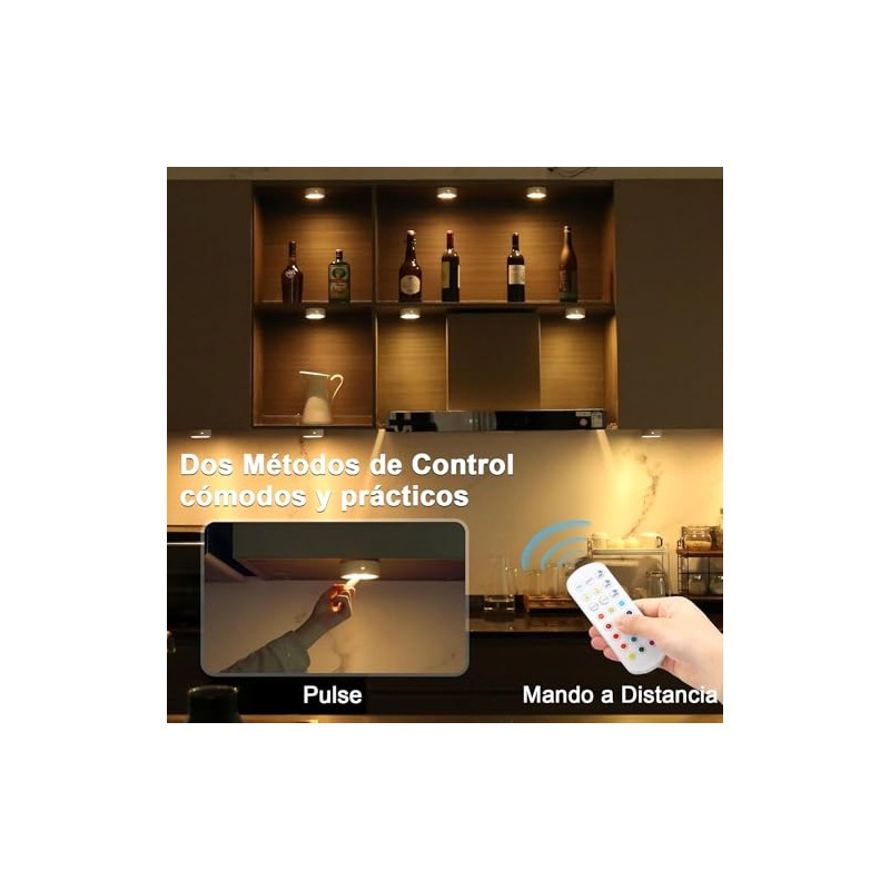 Luz de LED Noche Recargables 6 Pack,Luces para Cocina 13