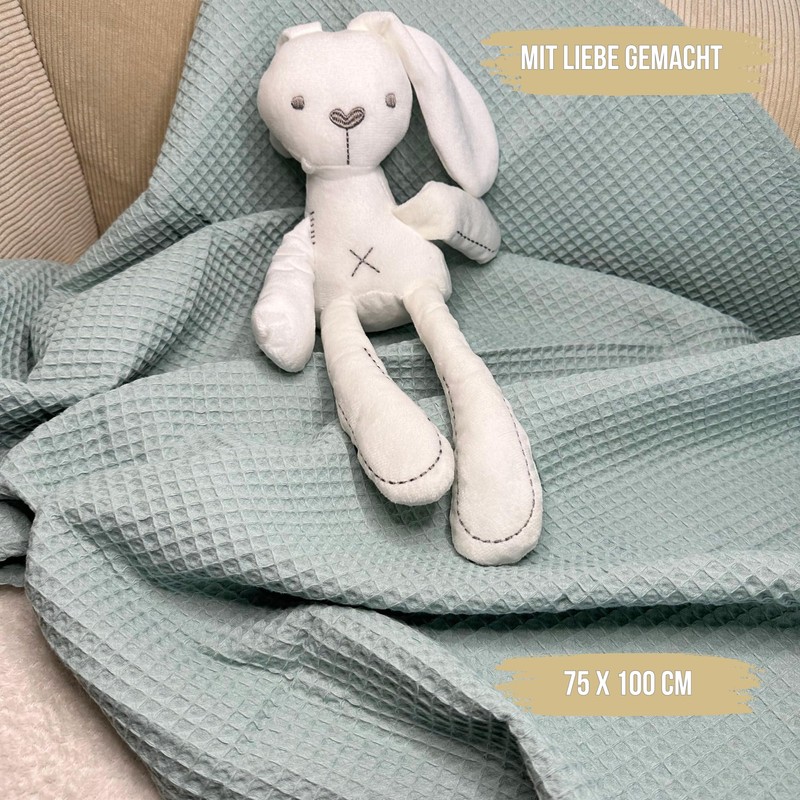 Malino Premium Baby Blanket Made of 100% Cotton - Waffle