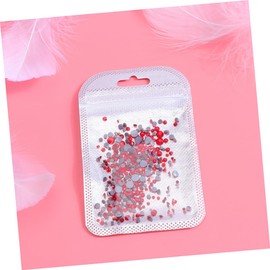 Baluue 300pcs Ab Red Flat Bottom Rhinestones for Nail Art Mixed Manicure Decorations for Elegant Nail Designs for Professionals