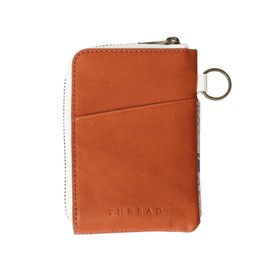 Thread Wallets RFID Blocking Leather Zip Wallet with Card Holder for Men and Women (Blossom)