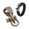nbeads Bird Skull Brass Bead, Lanyard Spacer Beads, EDC Charms