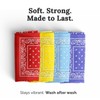 ZENO 5 Pack Mixed Color Bandana – 100% Cotton &