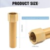 VIKKSAER Brass Extension Pipe Fitting, 1/2" Male X 1/2'' Female