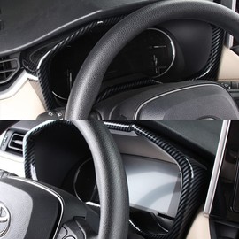 yboueo for RAV4 Accessories Center Console Dashboard Panel Trim Compatible with Toyota RAV4 2023 2022 2019 2020 2021 Interior Carbon Fiber Color Console Decorative Cover Trim