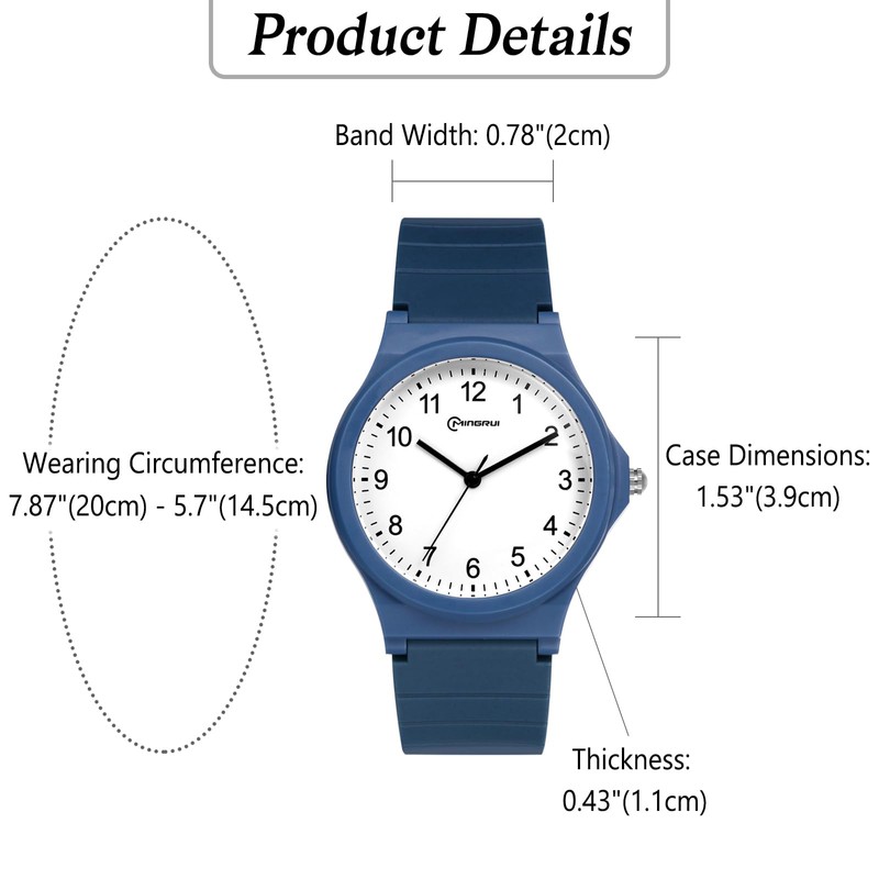 OIDEA Simple Waterproof Unisex Watch: Student Time Analog Wrist Watch