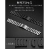 [SUNZHXIN] 【3玉チェーン】 For RUIMEN D1 1.85インチ バンド 交換ベルト 22mm 高級3玉チェーンメタルバンド