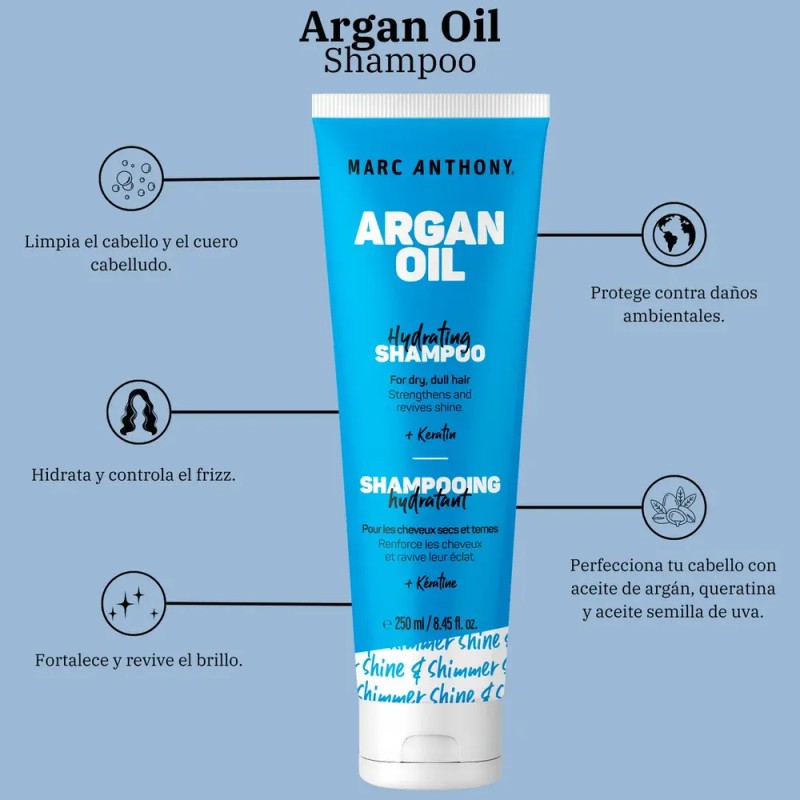 Marc Anthony Shampoo Con Aceite De Argán 250ml