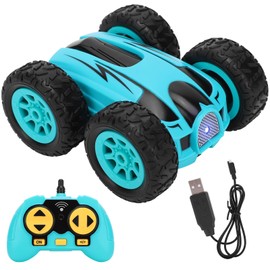 Mini Stunt 2.4G High Speed TwoSided 360 Degree Rotate Wireless RC Car Fourwheel Drive(blue )