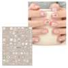 JMEOWIO Nagelsticker Weihnachten 10 Blatt Nail Art Sticker Selbstklebend Nagelaufkleber