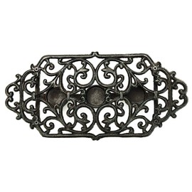 Sungmor Heavy Duty Cast Iron Teapot Dish Warmer Stable Holder for Tealight Stand | Tealight Warmer Decorative Stove for Villa Yard Balcony-Flower Shape