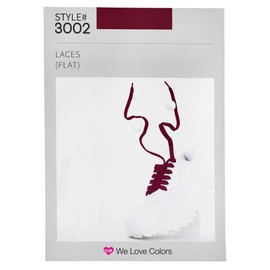 Shoelaces in 30 Colors to choose from! Flat Wide Style style in 27" length..Maroon Burgundy