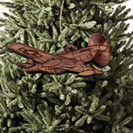 HipFlaskPlus P51 Mustang Plane - Cedar Ornament