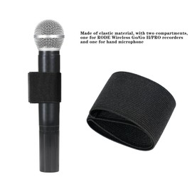 MOTAIN Hand Microphone Elastic Sleeve Compatible with RODE Wireless Go/Go II/PRO Recorders,Ideal Accessory For Wedding Photographers(2 Pack)