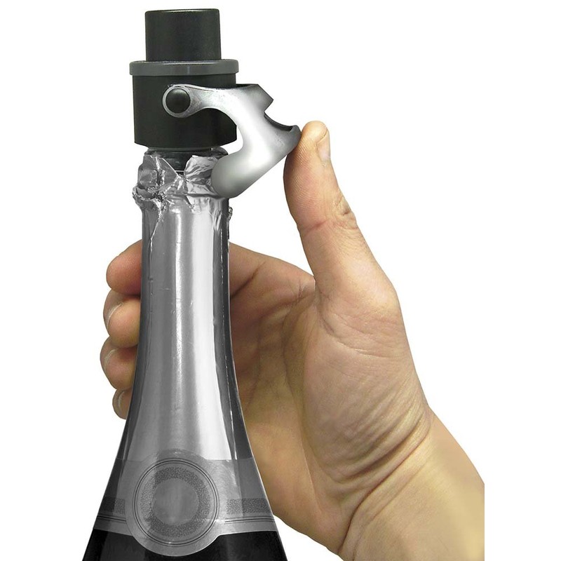 Vin Bouquet Pump and Stopper Champagne Metal Stopper and Pump,