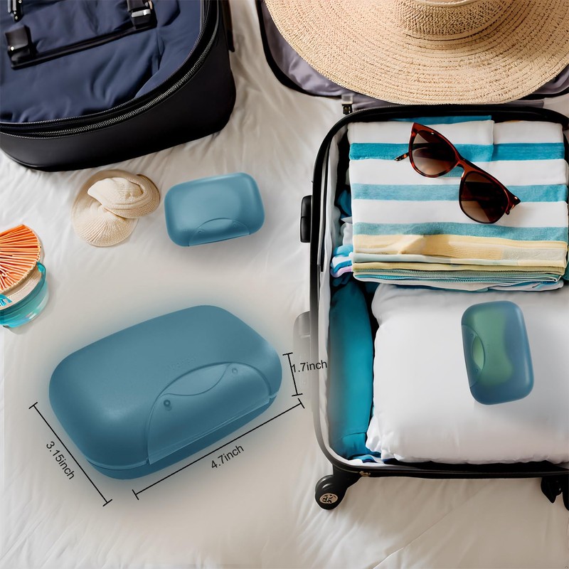 Travel Soap Case Soap Dish Bar Holder Container Box for
