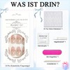 Virellay Almond Fake Nails, Artificial Fingernails, Press On Nails Almond