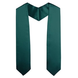 OSBO GradSeason Unisex Adult Plain Graduation Stole for Academic Commencements, 60'' long, Forest, 60" long