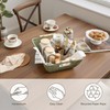 StorageWorks Extra Large Wicker Storage Basket for Organizing with Wooden
