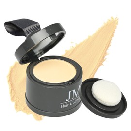 JM Hair Collection Root Cover Up – Blonde Temporary Hair Color Powder for Gray Coverage & Regrowth Touch-Up – Water-Resistant, Easy Application Compact for On-the-Go Use