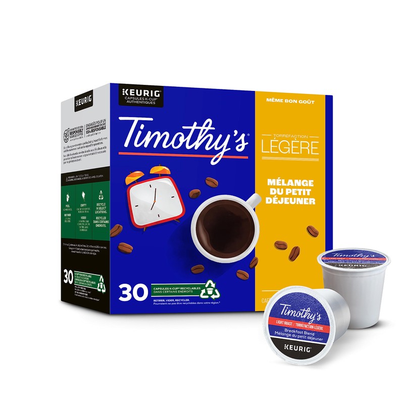 Timothy`s Breakfast Blend Single Serve Keurig K-Cup Pods for Keurig