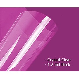 Purple Q Crafts Clear Cellophane Wrap Roll 31.5 Inches Wide by 100 Feet Long Thick Cellophane Roll for Baskets Gifts Flowers Food Safe Cello Rolls (Folded on 16" Roll - Unfolds to 31.5" Wide) (32"x100')
