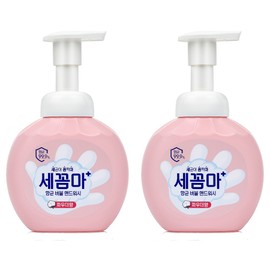 Antibacterial Bubble Hand Wash Powder Scent, 250ml, 2 Pieces / 세균아꼼짝마 항균 버블 핸드워시 파우더향, 250ml, 2개