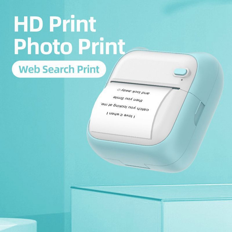 Portable Mini Printer Wireless BT Thermal Printer Easy Operation Compatible