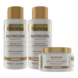 Biometik Kit Nutrición Shampoo + Acondicionador +tratamiento