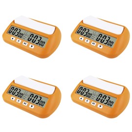 Byttlerom 4X Chess Clock, Digital Chess & Game, Multipurpose Portable Professional Clock Yellow