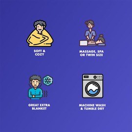 Healthy You Fleece Massage Table Blanket 60" x 90" (Gray)