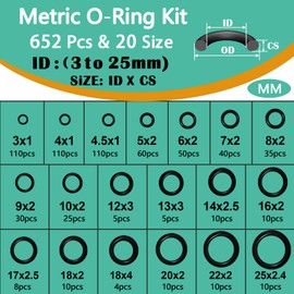 XBVV 32 Size 705 Pcs Plumbing Washers and O-Ring Kit 2-in-1 Rubber Gasket Assortment Kit for Faucet Spigot Garden Hose Pressure Washer Plumbing Repair